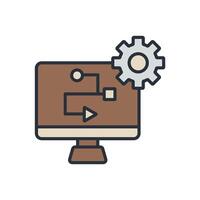 web optimization icons colours vector