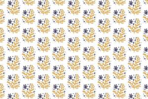 one line foliage and flower pattern for seamless textile background skirts fashion wrapping paper and botanical home print vector