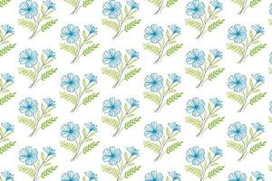 continuous stem based floral sketch pattern ideal for tile print textile fashion surface background and nature inspired cards vector