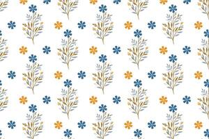 seamless pattern design with botanical flower illustrations modern leaf graphics and abstract nature textures perfect for contemporary textile prints and fashion fabrics vector