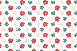 botanical sketch pattern with continuous stem floral outlines in seamless tile style for wrapping surface fashion and textile vector