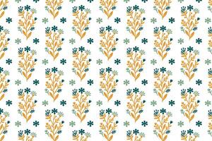 seamless pattern flowers with contemporary botanical elements decorative leaves abstract floral graphics and natural textures for fabric print and home decor vector