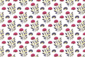 decorative seamless pattern with botanical flower illustrations abstract texture and colorful leaf design perfect for fashion prints digital backgrounds and fabric surfaces vector