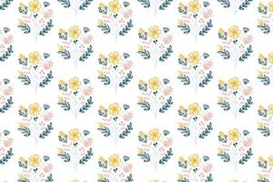 botanical floral stem art in continuous one line style perfect for seamless table top background fashion skirts and fabric vector