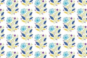 repeating floral stem and sketch leaf pattern in seamless tile form ideal for fabric wallpaper fashion and card backgrounds vector