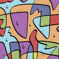 stunning irregular line abstract art image with harmonious yet beautiful coloring to look at vector