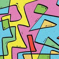 stunning irregular line abstract art image with bright coloring that is harmonious yet beautiful to look at vector