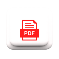 Pdf file icon on a white button png