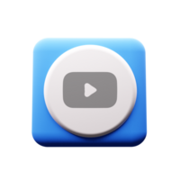 Youtube app icon with a white button png