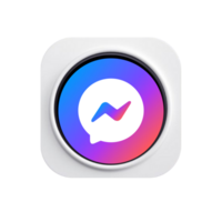 Messenger fecebook icon on the app flat png