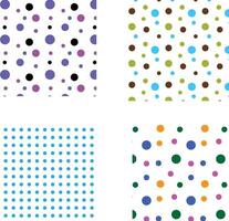 fun and festive colorful polka pattern vector