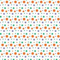 Retro Polka Dot Multicolored Seamless Print vector