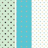 Set of Polka Dot Seamless Pattern Design 152.eps vector