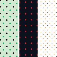 Set of Polka Dot Seamless Pattern Design 139.eps vector