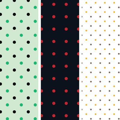 Set of Polka Dot Seamless Pattern Design 139.eps