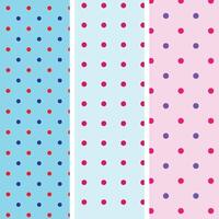 collection of modern polka dot seamless pattern design vector