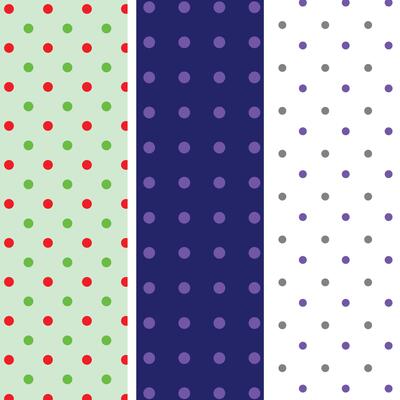 collection of artistic polka dot seamless patterns