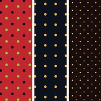 Set of Polka Dot Seamless Pattern Design 135.eps vector
