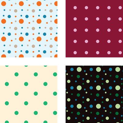 collection of 4 muted polka dot surface pattern pack