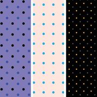 Set of Polka Dot Seamless Pattern Design 126.eps vector