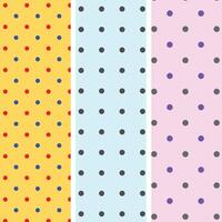 collection of bold polka dot seamless pattern collection vector