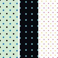 Set of Polka Dot Seamless Pattern Design 142.eps vector