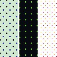 Set of Polka Dot Seamless Pattern Design 143.eps vector