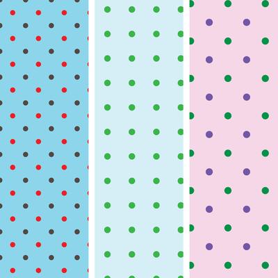 collection of black and white polka dot seamless pattern design
