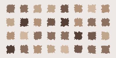 Set of torn paper pieces element design on isolated background vector
