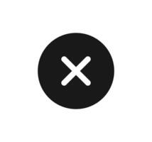 Close button icon. Delete, remove, cancel, exit symbol. vector
