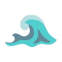 A wave with a blue color. The wave is in the middle of the image. The wave is very big and it is blue vector