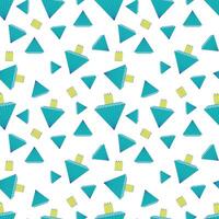 Game gems. Game blue crystals seamless pattern, on white background. Game Vibe. Winner, excitement of the game. vector