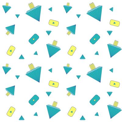 Pattern with blue crystals and yellow crown, winner, gem, best, game, social networks, , space, start button, doodle elements, childrens drawing, post, social networks, messenger. Youth vibe.