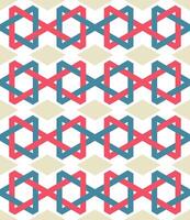 Geometric Pattern with Repeating Shapes and Colors vector