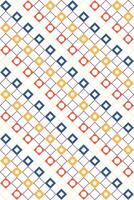 Repeating geometric pattern with diamonds, circles and stars vector