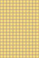 Repeating geometric pattern in yellow with symmetrical design vector