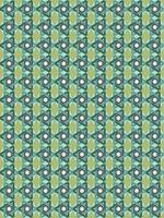 Geometric pattern with repeating shapes and floral elements vector
