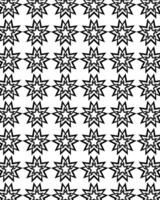 Star pattern design with right angles with dominant black color and white background color. vector