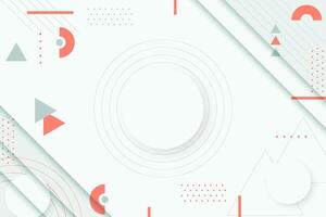 Retro geometric abstract layout vector