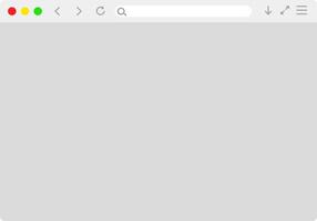 Browser window icon set. Web browser window mockup. User interface template light modern design. Digital data protection. Web browser window. Responsive web design vector