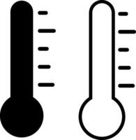 weather icon set. Temperature symbol. Cold and hot icon sign. thermometer showing the temperature. Weather Sign vector