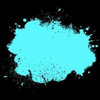 Teal and black grunge splatter design background vector