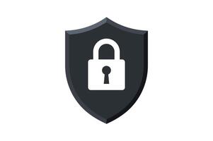 Encrypted Shield Padlock Icon, shield security padlock icon, digital protection lock icon, encrypted shield padlock , cyber security shield vector