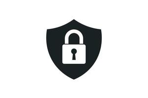 Digital Shield Lock Icon, shield security padlock icon, digital protection lock icon, encrypted shield padlock , cyber security shield icon vector