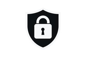 Online Safety Shield Padlock Icon Design, shield security padlock icon, digital protection lock icon, encrypted shield padlock , cyber security shield icon vector