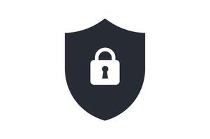 Security Shield Padlock Icon, shield security padlock icon, digital protection lock icon, encrypted shield padlock , cyber security shield icon vector