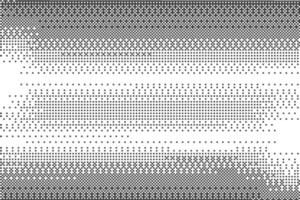 Pixel pattern background. Bitmap gaming gradient texture. Retro abstract arcade effect graphic with dither gradation. Black and white halftone glitch noisy backdrop vector