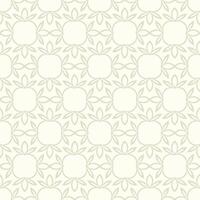 seamless pattern with simple elegant design of soft floral motifs. The light, neutral colors create a calming and minimalistic aesthetic. Each flower shape is outlined delicately vector