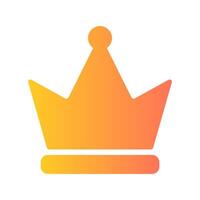 A crown with a golden color and a yellow tip. The crown is a symbol of royalty and power vector