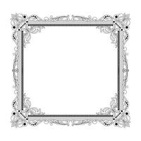 A black and white Page frame with a border vector
